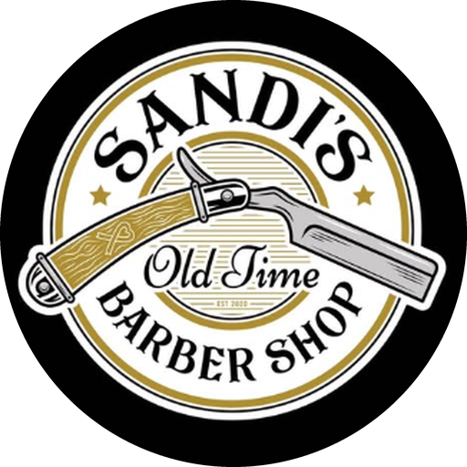 Sandi's Old Time Barbershop logo